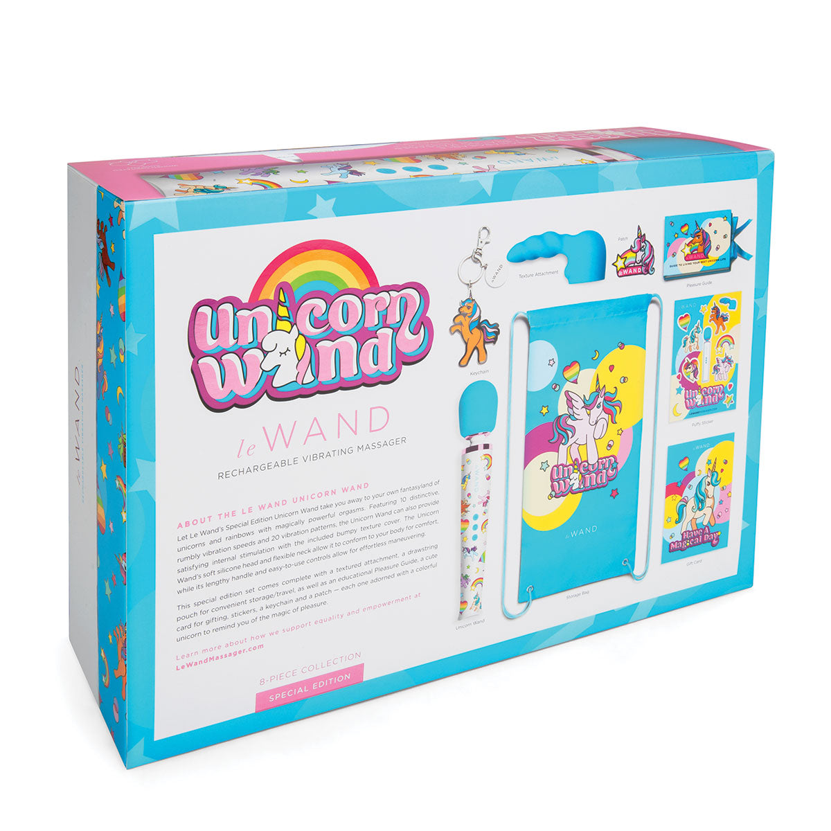 Set de Masajeador Unicornio Edición Limitada Le Wand