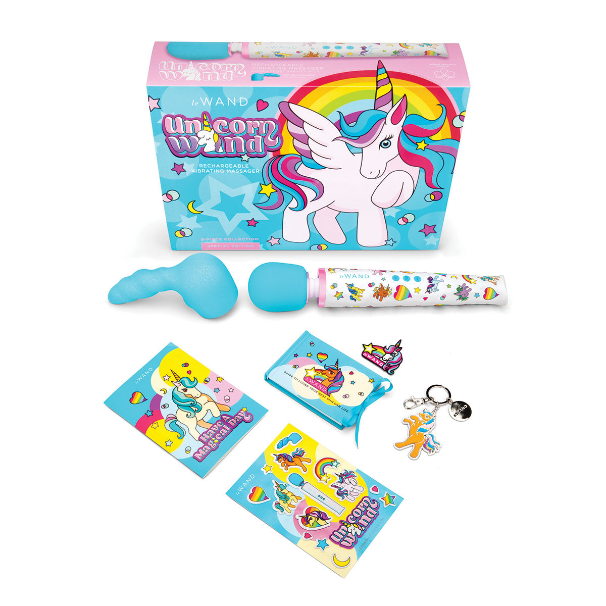Set de Masajeador Unicornio Edición Limitada Le Wand