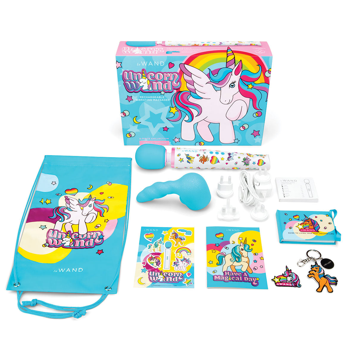 Set de Masajeador Unicornio Edición Limitada Le Wand