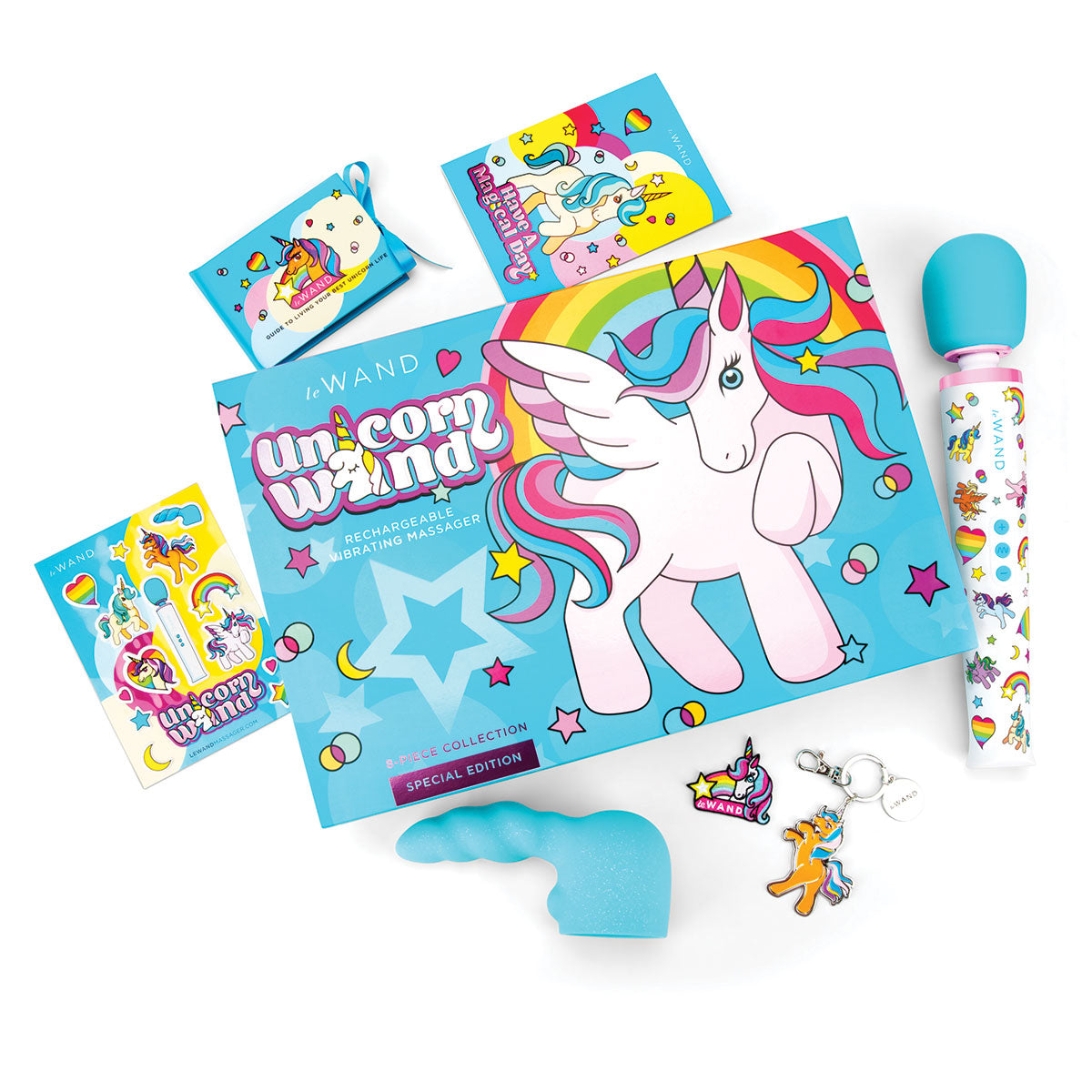 Set de Masajeador Unicornio Edición Limitada Le Wand