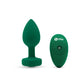 b-Vibe Vibrating Jewel Plug M/L - Esmeralda