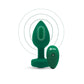 b-Vibe Vibrating Jewel Plug M/L - Esmeralda