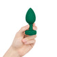 b-Vibe Vibrating Jewel Plug M/L - Esmeralda