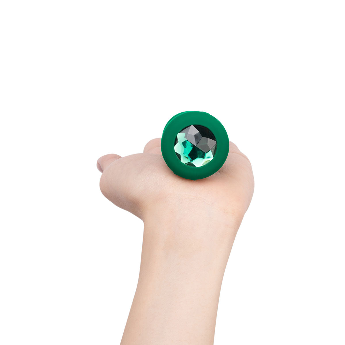 b-Vibe Vibrating Jewel Plug M/L - Esmeralda