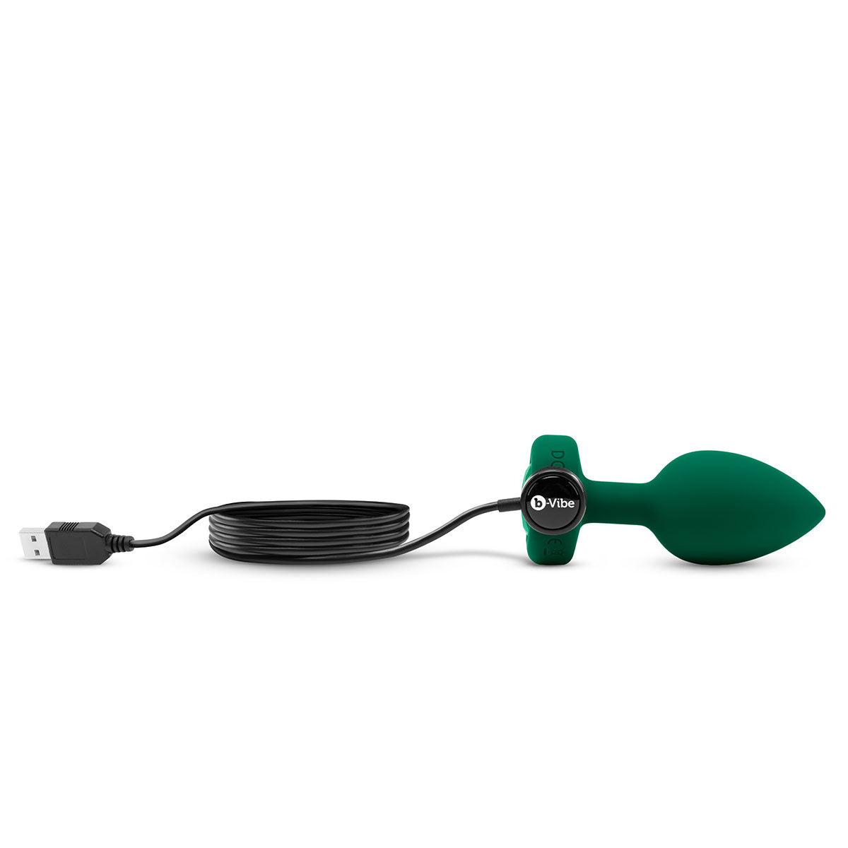 b-Vibe Vibrating Jewel Plug M/L - Esmeralda