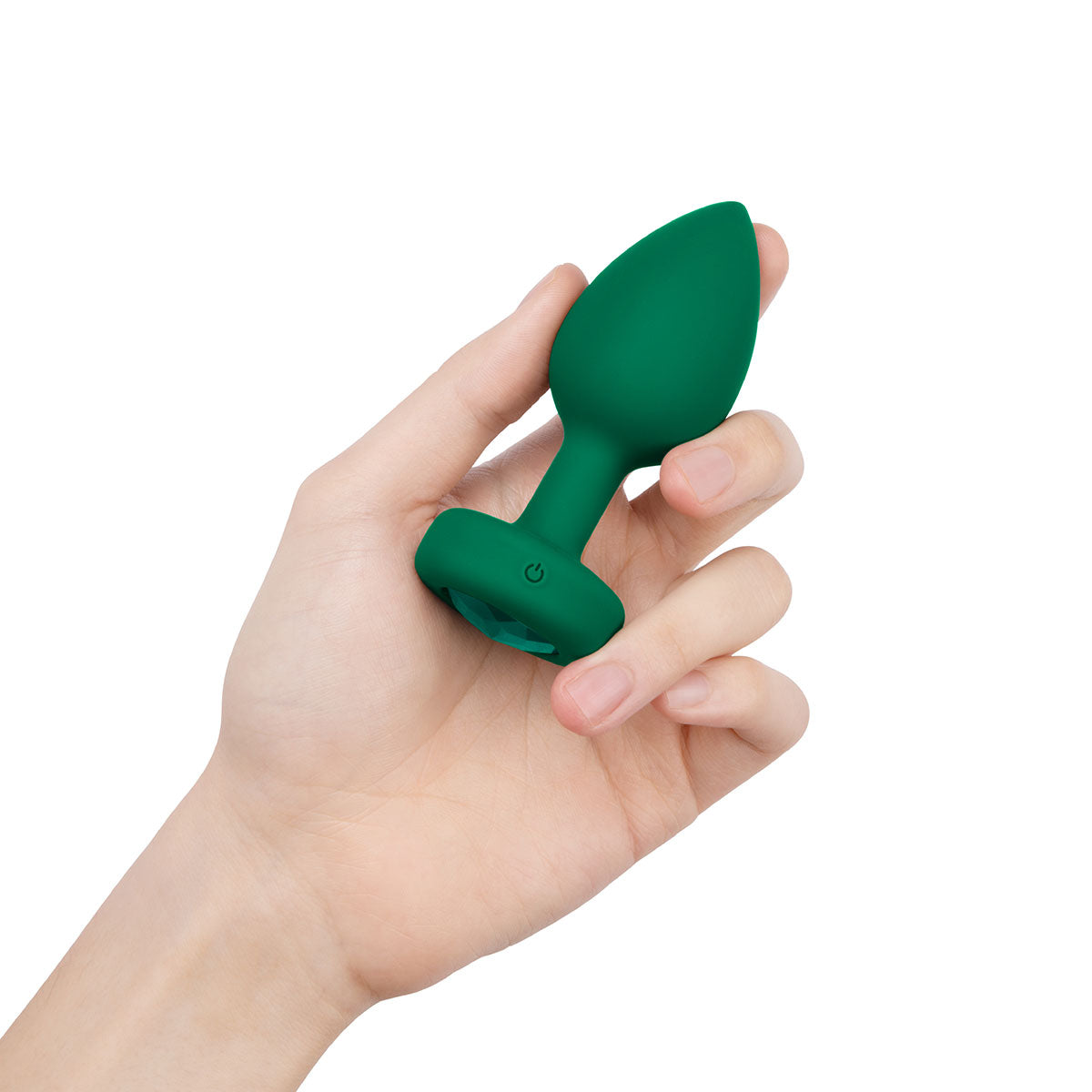 b-Vibe Vibrating Jewel Plug M/L - Esmeralda