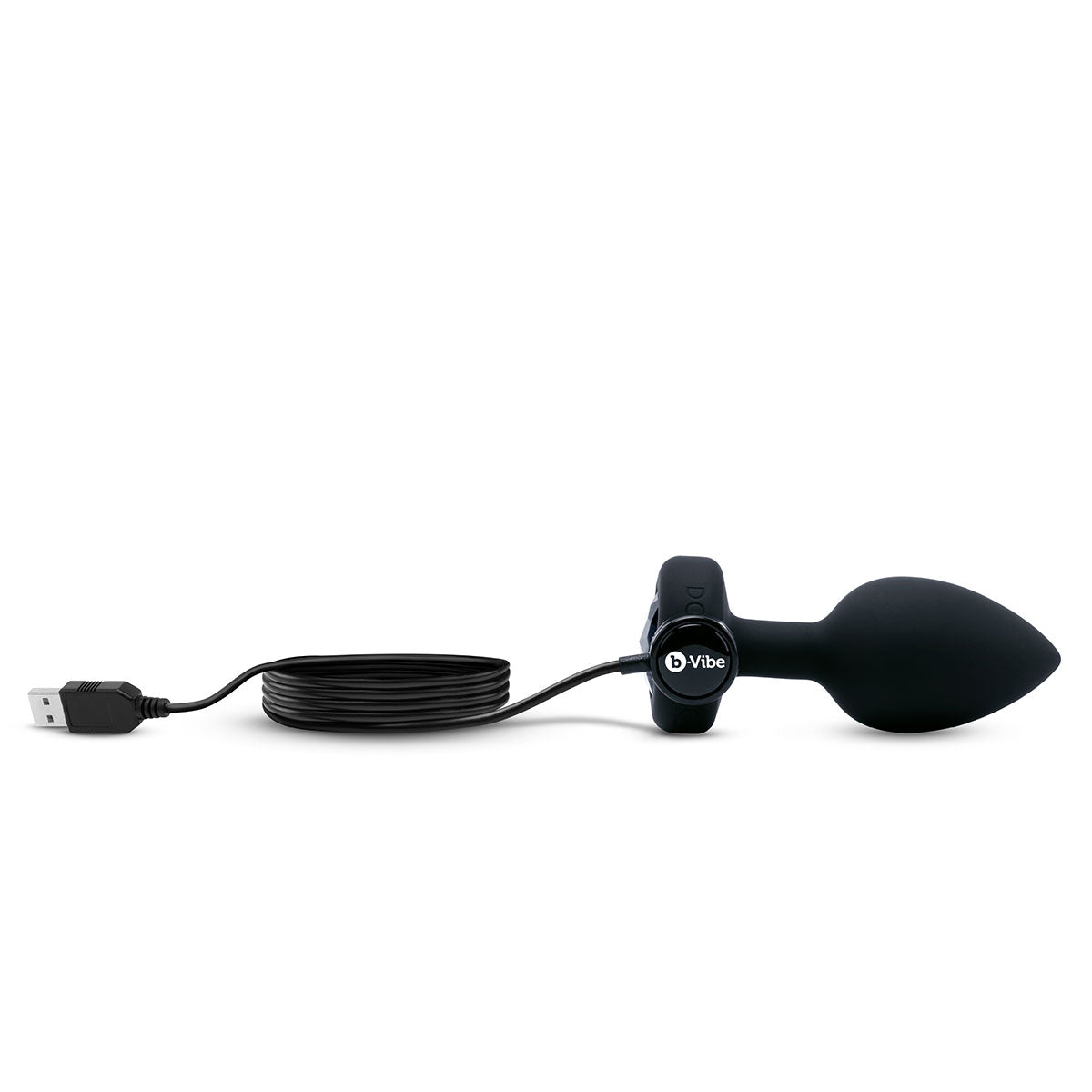 b-Vibe Vibrating Jewel Plug M/L - Negro