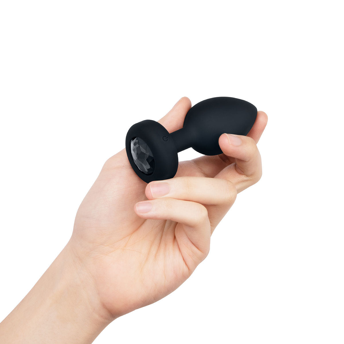 b-Vibe Vibrating Jewel Plug M/L - Negro
