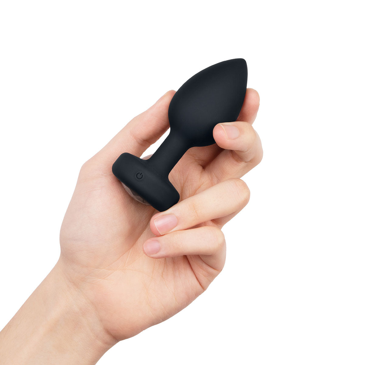 b-Vibe Vibrating Jewel Plug M/L - Negro