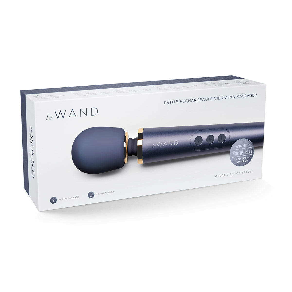 Varita Masajeadora Vibratoria Le Wand Petite - Azul Marino