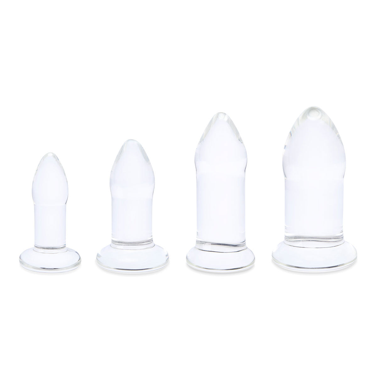 Juego de dilatadores anales de cristal b-Vibe