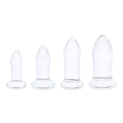 Juego de dilatadores anales de cristal b-Vibe