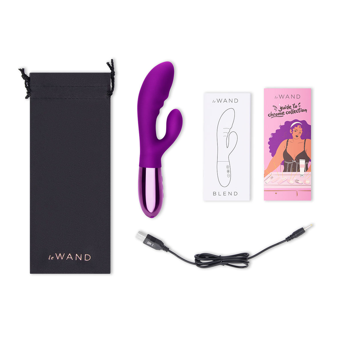 Vibrador conejito Le Wand Blend - Cereza oscura