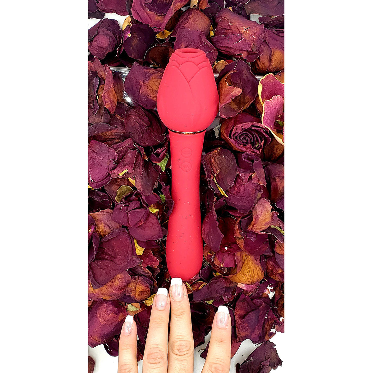 C'est le jouet rose vibrant et suceur Rose Suckle