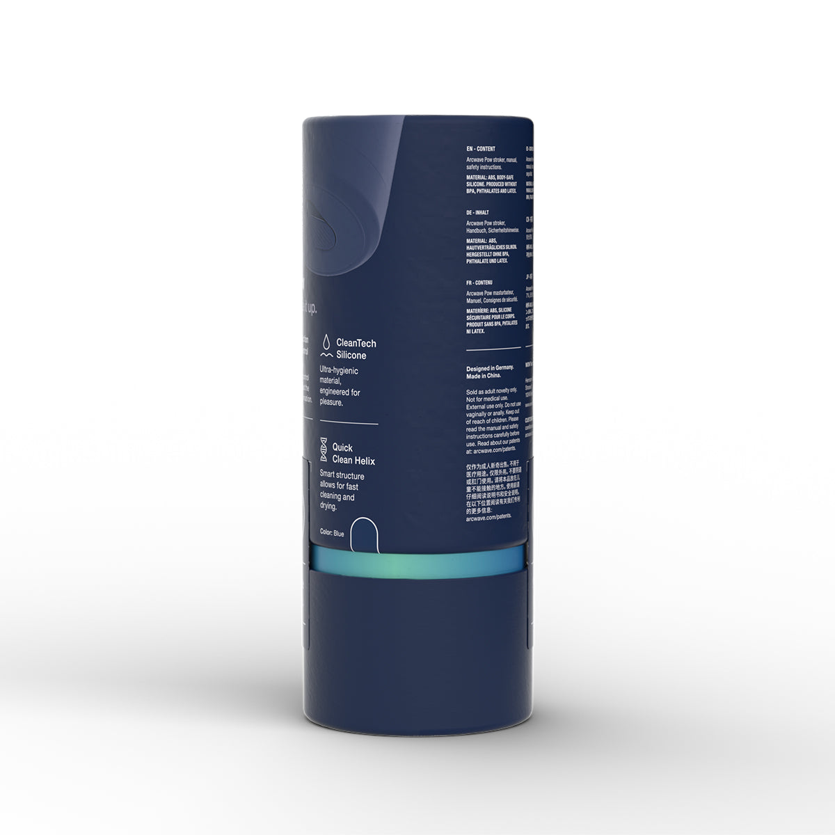 Arcwave Pow Stroker avec contrôle d'aspiration bleu