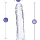 Blush B Yours Plus Dildo Transparente 9" Thrill n Drill