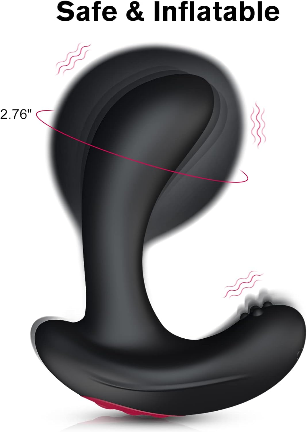 Vibrador anal inflable expandible