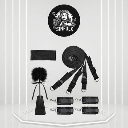 Kit de sujeción ajustable para cama de BDSM