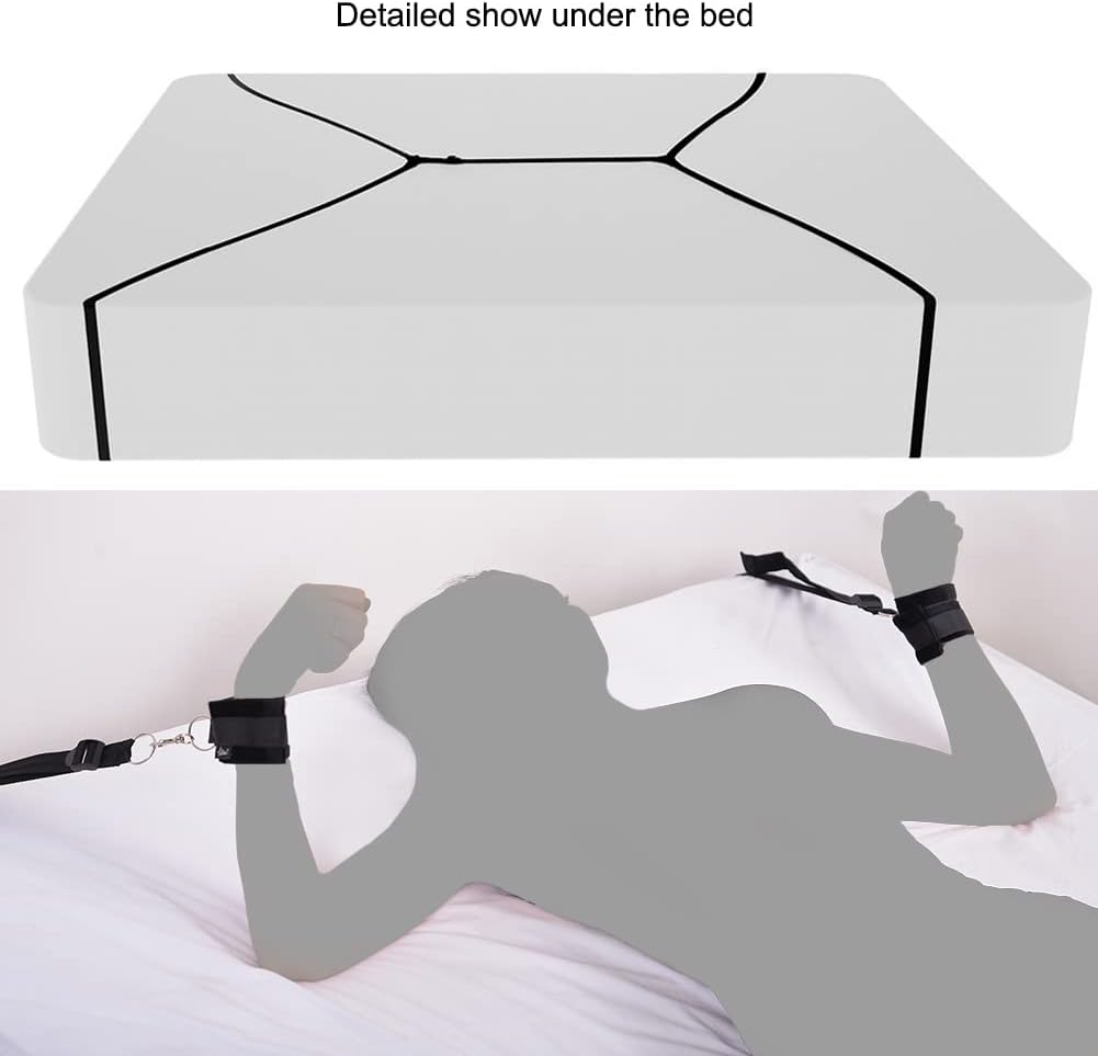 Kit de sujeción ajustable para cama de BDSM
