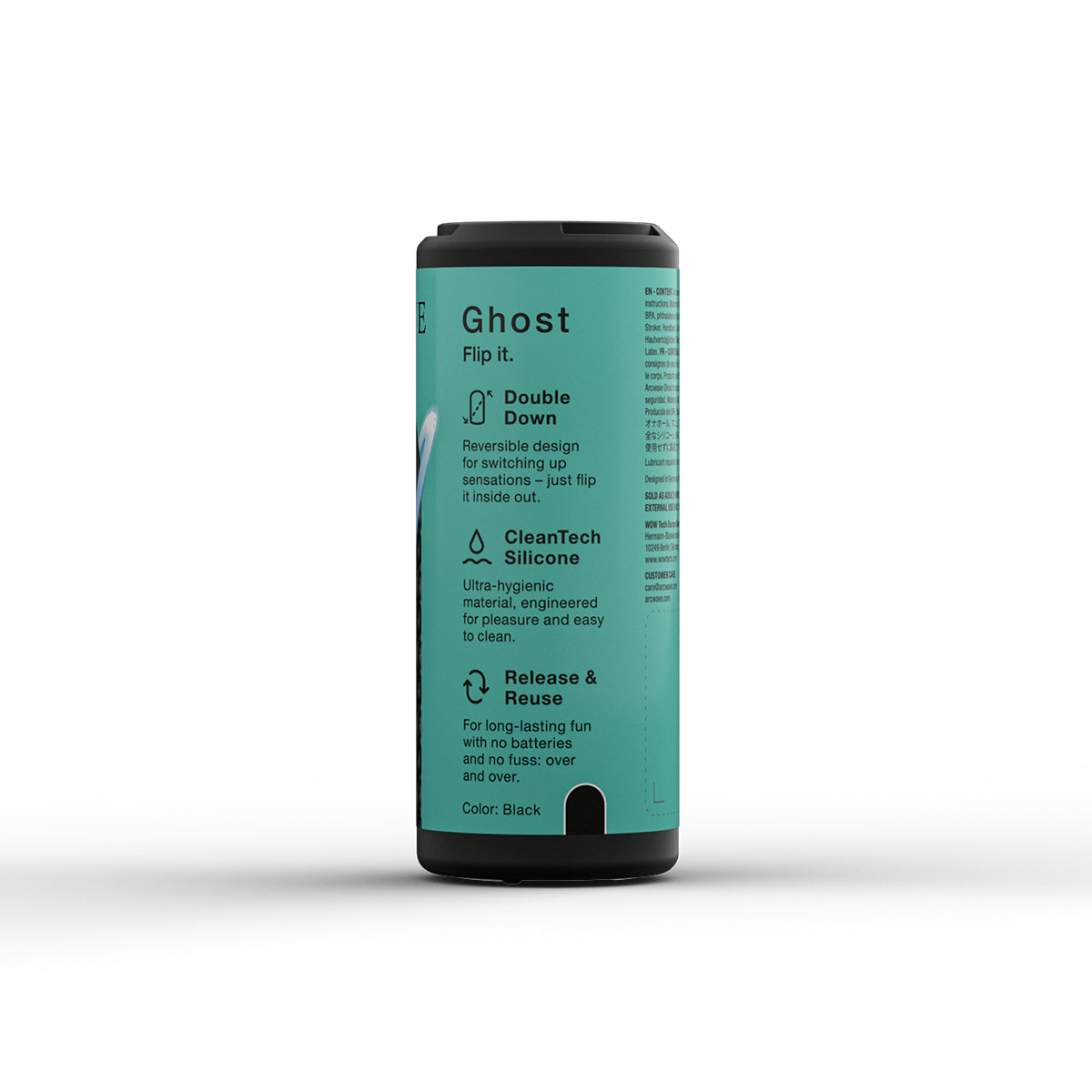 Arcwave Ghost Reversible Silicone Stroker Noir