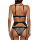 Chain Harness Bra and Garter Lingerie Set