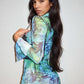 Miami Nights Sheer Mini Dress