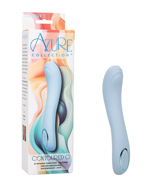Vibromasseur incurvé G Azure Collection - Bleu