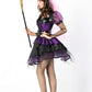 Purple Pentagram Witch Halloween Costume