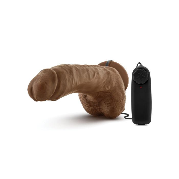 Coverboy The Boxer 9" Dildo Vibrador - Mocha
