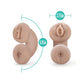 M For Men Soft And Wet Double Stroker  - Ivory