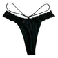 'All You Can Eat' Black Thong Panty