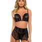 Conjunto de Falda con Liguero Black Belle Noir