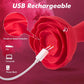 Vibrador anal inflable Rosa con mando a distancia