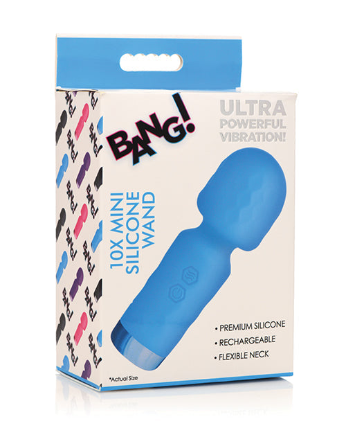 Bang! Mini Vibrador de Varita de Silicona - Azul