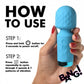 Bang! Mini Vibrador de Varita de Silicona - Azul