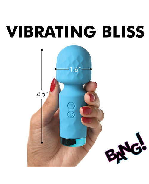 Bang! Mini Vibrador de Varita de Silicona - Azul