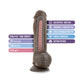 Dildo Grande con Bolas Blush Au Naturel de 25 cm Marrón