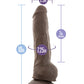 Dildo Grande con Bolas Blush Au Naturel de 25 cm Marrón
