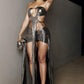 Night Out Skimpy Metallic Mini Dress