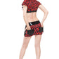 Skull Print Crop Top