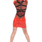 Sexy Red Vinyl Dress