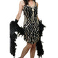Tear Drop Mirror Sequin Trimmed Dress