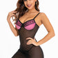 Small Pink and Black Underwire Chemise