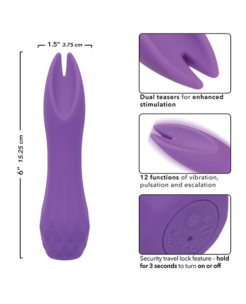 Vibrador Gia Dual Flicker - Morado
