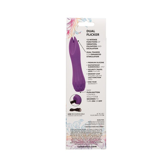 Vibrador Gia Dual Flicker - Morado