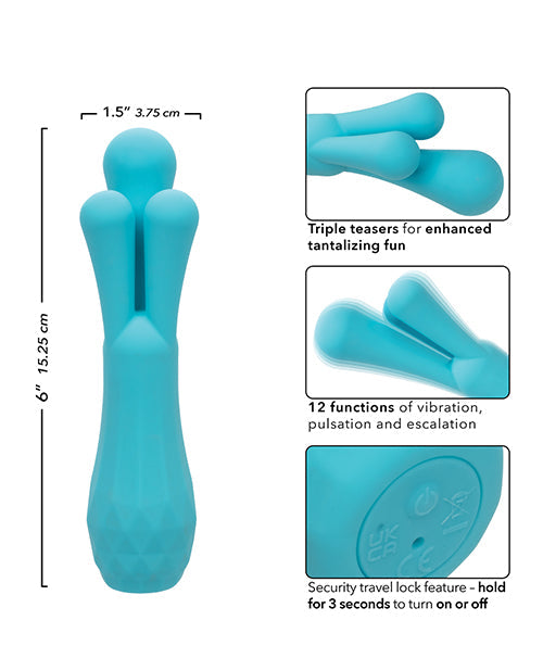 Vibrador Gia Triple Teaser - Aqua
