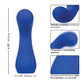 Cascade Curve Rechargeable Vibrator - Blue