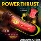 Criaturas Vergas Lujo Dildo de Centauro Penetrador y Vibrador