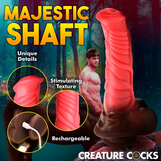 Criaturas Vergas Lujo Dildo de Centauro Penetrador y Vibrador