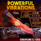 Dildo de silicona para masturbarse Creature Cocks Ramming Hound - Rojo/Marrón